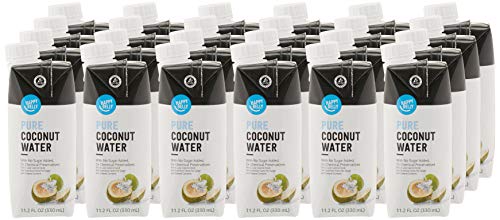 0842379164781 - AMAZON BRAND - HAPPY BELLY COCONUT WATER, 11.2 FL OZ (PACK OF 24)