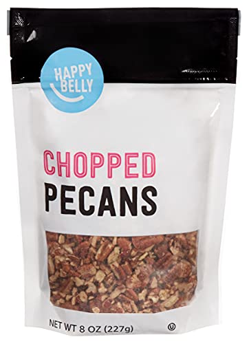 0842379195365 - AMAZON BRAND - HAPPY BELLY CHOPPED PECANS, 8 OUNCE