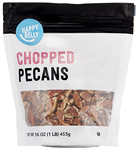 0842379195372 - AMAZON BRAND - HAPPY BELLY CHOPPED PECANS, 16 OUNCE