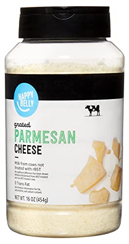 0842379197710 - AMAZON BRAND - HAPPY BELLY GRATED PARMESAN CHEESE SHAKER, 16 OZ