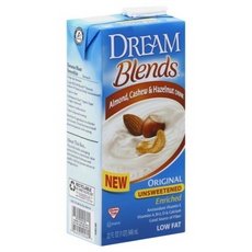 0084253225625 - DREAM BLENDS UNSWEETENED ENRICHED ORIGINAL ALMOND, CASHEW AND HAZELNUT DRINK, 32 OUNCE ASEPTIC BOXES (PACK OF 6)