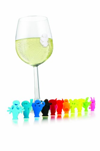 0084256188606 - VACU VIN GLASS MARKERS PARTY PEOPLE - SET OF 12
