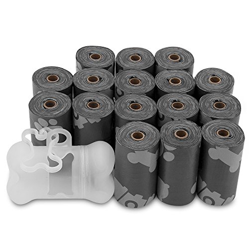 0842637112189 - BEST PET SUPPLIES DOG POOP BAGS FOR WASTE REFUSE CLEANUP, DOGGY ROLL REPLACEMENTS FOR OUTDOOR PUPPY WALKING AND TRAVEL, LEAK PROOF AND TEAR RESISTANT, THICK PLASTIC - GRAY, 240 BAGS