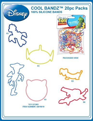 0842869005112 - COOL BANDZ COOL BANDS SILLY BANDS TOY STORY 3 LICENSED BANDZ - 20 BANDS (COMPARE TO SILLY BANDZ, ZANY BANDS, GOOFY BANDS,BUDDY BANDZ AND STRETCHY SHAPES) CHECK OUT ALL THE COOL BANDZ STYLES AND SHAPES!