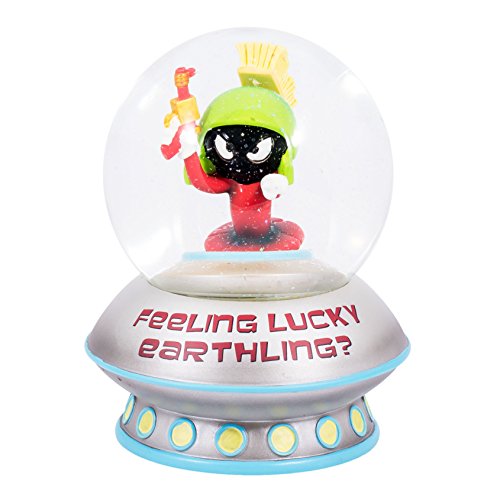 0842970051237 - LOONEY TUNES MARVIN THE MARTIAN FEELING LUCKY EARTHLING WATER GLOBE MAKES RAY GUN BLASTER AND ALIEN SOUNDS