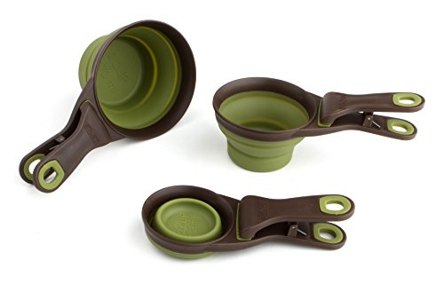0084297306458 - DEXAS 1/2-CUP COLLAPSIBLE KLIP SCOOP FOR PETS, GREEN