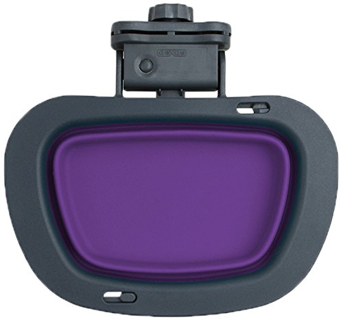 0084297307066 - DEXAS POPWARE FOR PETS COLLAPSIBLE KENNEL BOWL, LARGE, GRAY/PURPLE