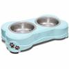 0842982075542 - LOVING PETS 1-PINT DOLCE DOUBLE DINER, MURANO BLUE