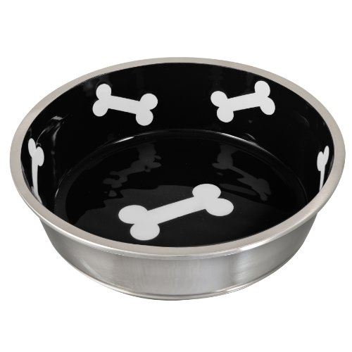 0842982079670 - LOVING PETS ROBUSTO BOWL FOR DOGS, SMALL, MIDNIGHT