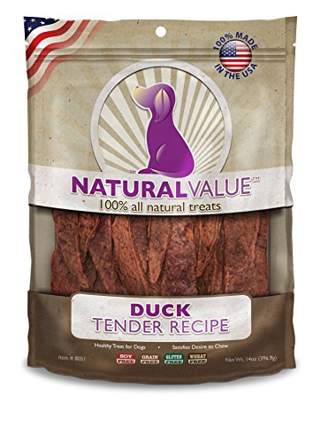 0842982080515 - LOVING PETS NATURAL VALUE ALL NATURAL SOFT CHEW DUCK TENDERS FOR DOGS, 14-OUNCE