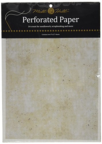 0843063004659 - STYLIZED PERFORATED PAPER 14 COUNT 9X12 2/PKG-NATURAL GRANITE