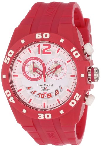 8431283128341 - VICEROY WOMEN'S 432853-75 REAL MADRID SPORTS PLASTIC MAGENTA RUBBER DATE WATCH