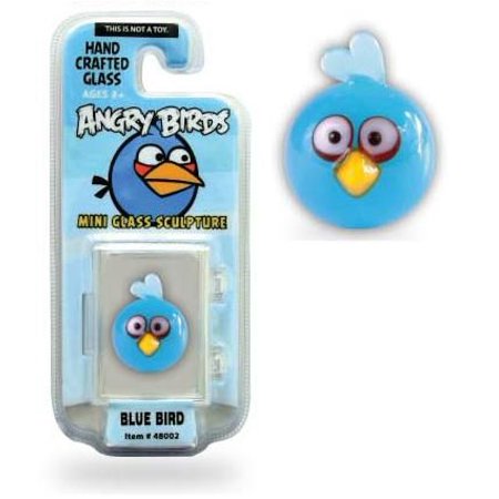 0843258480022 - ANGRY BIRDS HAND CRAFTED TORCH SCULPTURE FIGURE BLUE