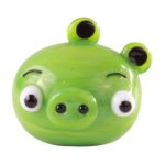 0843258480039 - ANGRY BIRDS HAND CRAFTED TORCH SCULPTURE FIGURE GREEN PIG