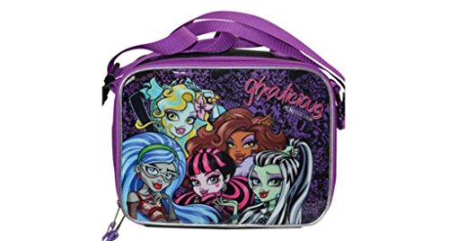 0843340111063 - MONSTER HIGH LUNCH BAG WITH STRAP - GHOULICIOUS