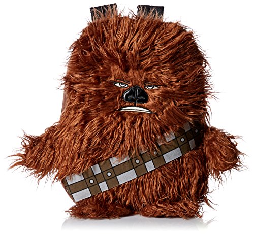 0843340112312 - STAR WARS BIG BOYS DISNEY CHEW BACCA 3D PLUSH FURRY ARMS AND LEGS 16 INCH BACKPACK, BROWN, ONE SIZE