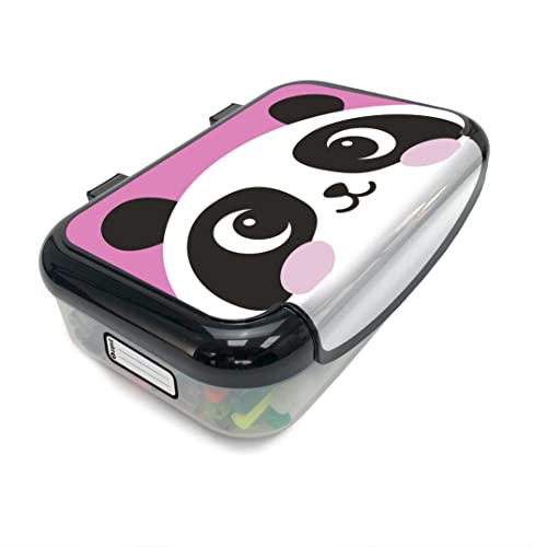 0843362113458 - ZIPIT LARGE RECYCLED PLASTIC PENCIL BOX FOR GIRLS, PENCIL CASE FOR SCHOOL, ORGANIZER PENCIL BAG, LARGE CAPCITY PENCIL POUCH (PANDA)