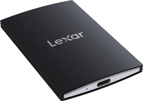 0843367136063 - LEXAR 1TB SL500 PORTABLE SSD, UP TO 2000MB/S READ, COMPATIBLE W/TYPE-C LAPTOPS, IPHONE 15, SMARTPHONES, TABLETS, PS5, XBOX, USB 3.2 GEN 2X2, SLIM AND LIGHTWEIGHT, EXTERNAL SSD (LSL500X001T-RNBNU)