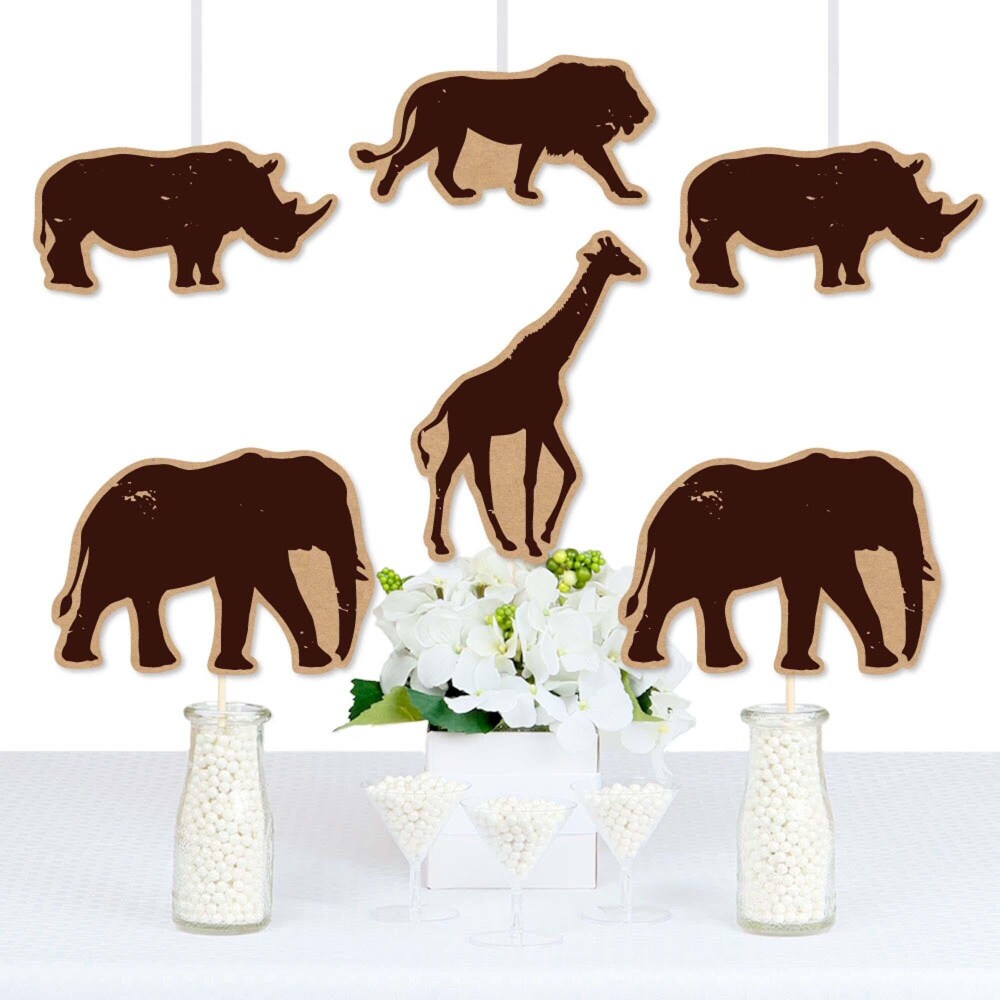0084339412352 - BIG DOT OF HAPPINESS WILD SAFARI DECOR JUNGLE BIRTHDAY PARTY OR BABY SHOWER ESSENTIALS 20 CT