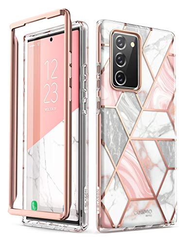 0843439132344 - I-BLASON COSMO SERIES CASE DESIGNED FOR GALAXY NOTE 20 5G 6.7 INCH (2020 RELEASE), PROTECTIVE BUMPER MARBLE DESIGN WITHOUT BUILT-IN SCREEN PROTECTOR (MARBLE)