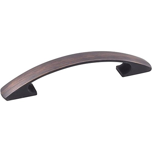0843512054259 - ELEMENTS 771-96DBAC STRICKLAND COLLECTION 96MM CENTER SQUARE CABINET PULL, BRUSHED OIL RUBBED BRONZE FINISH