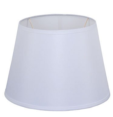 0843518011515 - LIVING ACCENTS WHITE DRUM SHADE WHITE