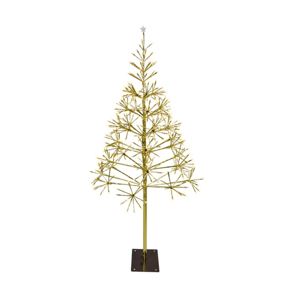 0084351804197 - CELEBRATIONS 9071166 5 FT. LED PATHWAY DECOR SHIMMERING TREE, CLEAR & WARM WHITE