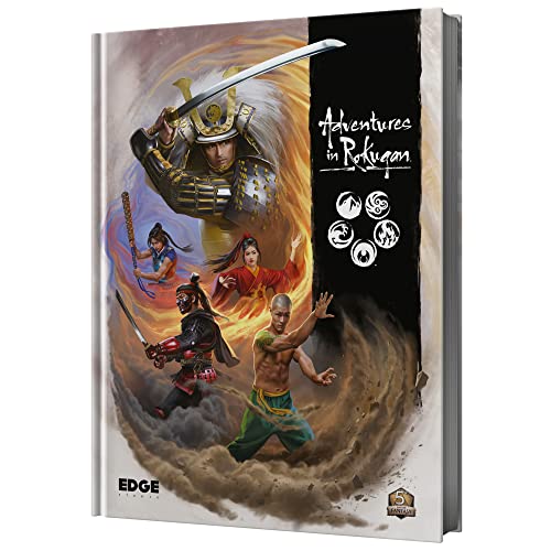 8435407636156 - ADVENTURES IN ROKUGAN ROLEPLAYING GAME | LEGEND OF THE FIVE RINGS RPG | TACTICAL STRATEGY GAME FOR ADULTS AND TEENS | 2+ PLAYERS | AGES 14+ | AVERAGE PLAYTIME 90 MINUTES | MADE BY EDGE STUDIO