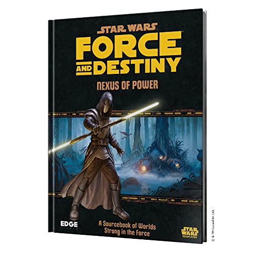 8435407637160 - STAR WARS FORCE AND DESTINY GAME NEXUS OF POWER SOURCEBOOK ROLEPLAYING GAME STRATEGY GAME FOR ADULTS AND KIDS AGES 10+ 2-8 PLAYERS AVERAGE PLAYTIME 1 HOUR MADE BY EDGE STUDIO