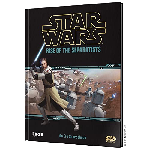 8435407637382 - EDGE STUDIO STAR WARS RISE OF THE SEPARATISTS EXPANSION ROLEPLAYING GAME STRATEGY GAME ADVENTURE GAME FOR ADULTS AND KIDS AGES 10+ 2-8 PLAYERS AVERAGE PLAYTIME 1 HOUR MADE
