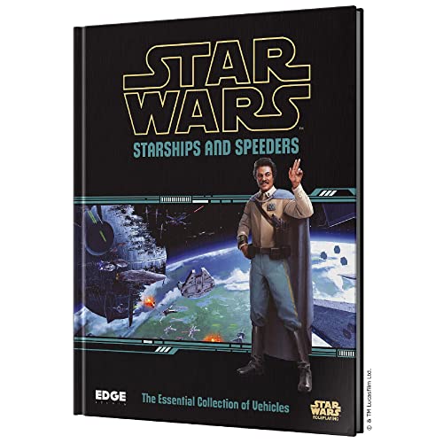 8435407637429 - EDGE STUDIO STAR WARS AGE OF REBELLION STARSHIPS AND SPEEDERS SOURCEBOOK | ROLEPLAYING GAME | STRATEGY GAME FOR ADULTS AND KIDS | AGES 10+ | 2-8 PLAYERS | AVERAGE PLAYTIME 1 HOUR | MADE