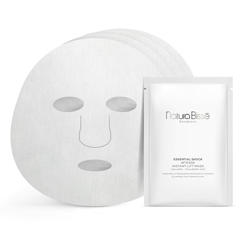 8435624506249 - NATURA BISSÉ ESSENTIAL SHOCK INTENSE INSTANT-LIFT MASK | FIRMING SHEET MASK | HYDRATES, FIRMS & PLUMPS | FOR ALL SKIN TYPES, 4 UNITS