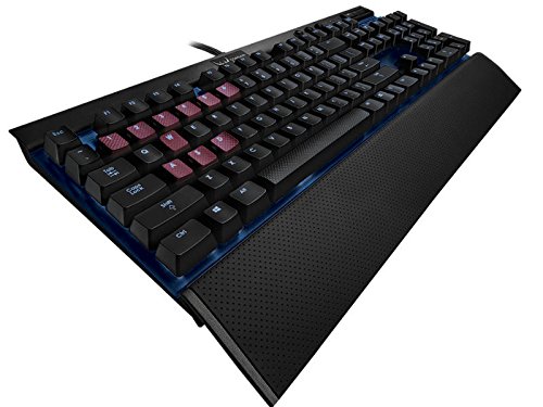 0843591053532 - CORSAIR GAMING K70 MECHANICAL KEYBOARD WITH BACK-LIT BLUE LED, CHERRY MX RED (CH-9000085-NA)