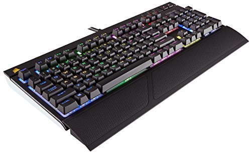 0843591069205 - CORSAIR GAMING STRAFE RGB MECHANICAL GAMING KEYBOARD, BACKLIT MULTICOLOR LED, CHERRY MX RED (CH-9000227-NA)