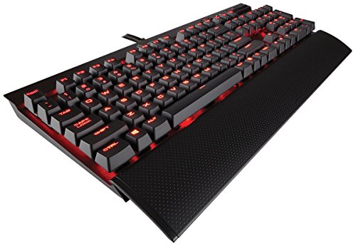 0843591074346 - CORSAIR GAMING K70 LUX MECHANICAL KEYBOARD, BACKLIT RED LED, CHERRY MX BROWN