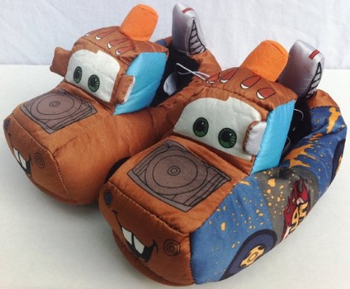 0843675006461 - DISNEY CARS TOW MATER PLUSH HEAD SOCKTOP SOCK TOP SLIPPERS SHOES KID SHOE SIZE 5/6 GREAT FOR HALLOWEEN COSTUME CHRISTMAS GIFT