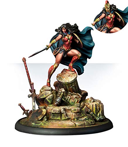 8437013057936 - KNIGHT MODELS DC MINIATURE GAME: WONDER WOMAN SPECIAL EDITION – 35MM SCALE - UNPAINTED – AGES 14+