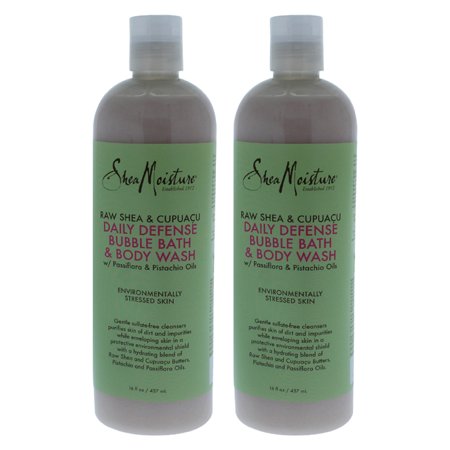 0843711235985 - RAW SHEA & CUPUACU DAILY DEFENSE BODY WASH - PACK OF 2 BY SHEA MOISTURE FOR UNISEX - 16 OZ BODY WASH