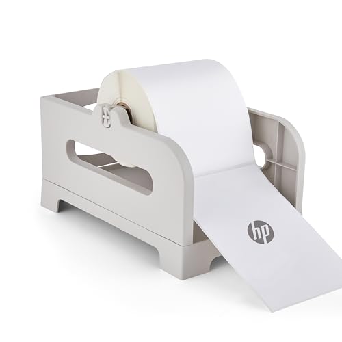 0843812178983 - HP THERMAL LABEL HOLDER FOR LABELS UP TO 4” X 6”, DESIGNED FOR ROLLS AND FANFOLD LABELS AND WORKS WITH LABEL PRINTERS FOR HOME, OFFICE, AND SMALL BUSINESS