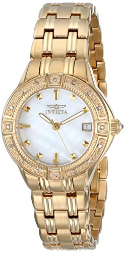 0843836002684 - INVICTA WOMEN'S 0268 II COLLECTION DIAMOND ACCENTED 18K GOLD-PLATED WATCH