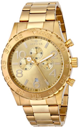 0843836012706 - INVICTA MEN'S 1270 SPECIALTY CHRONOGRAPH 18K GOLD ION-PLATED STAINLESS STEEL WATCH