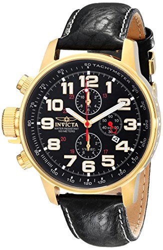 0843836033305 - INVICTA MENS 18K GOLD-PLATED LEFTY CHRONOGRAPH WATCH
