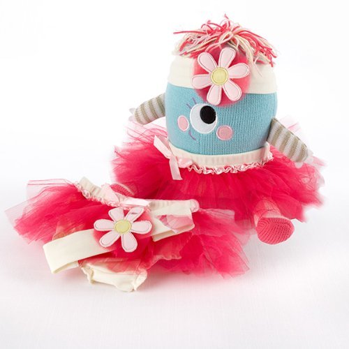 0843905035094 - BABY ASPEN CLOSET MONSTERS BLOOMERS, HEADBAND AND PLUSH TOY GIFT SET