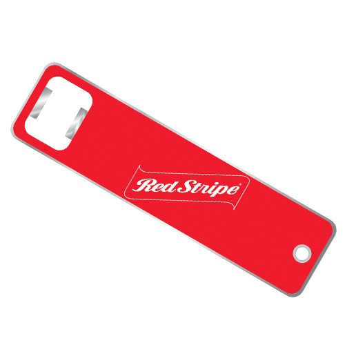 0843944015118 - RED STRIPE LOGO MAGNETIC BOTTLE OPENER