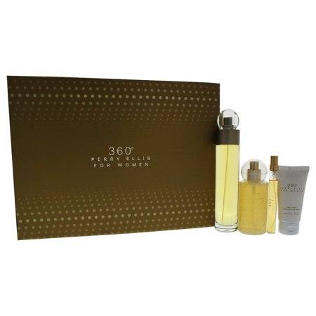0844061012370 - 360 BY PERRY ELLIS FOR WOMEN - 4 PC GIFT SET 3.4OZ EDT SPRAY, 0.25OZ EDT SPRAY, 4OZ BODY MIST SPRAY,