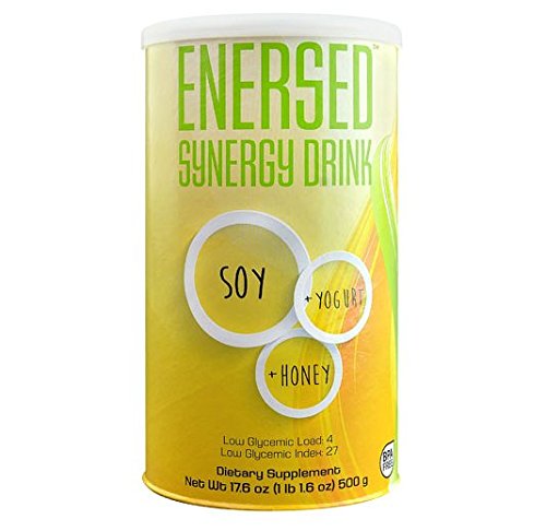 0844197024599 - ENERSED(TM) SYNERGY LOW GLYCEMIC AND NON-GMO AND GLUTEN-FREE SOY SHAKE DRINK WITH HONEY AND YOGURT WITH 27 GRAMS OF PROTEIN PER SERVING - 17.6 OZ (500 G)