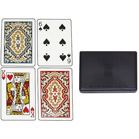 0844296026623 - KEM PAISLEY PLAYING CARDS: 2 DECK SET RED AND BLUE, STANDARD INDEX