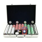 0844296027743 - HIGH ROLLER SET WITH CLEAR COVER ALUMINUM CASE