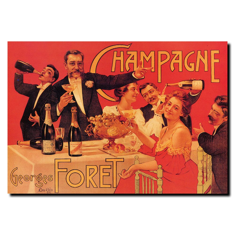 0844296058259 - 24X32 INCHES CHAMPAGNE GEORGES FORET BY CASAS DE VALLS
