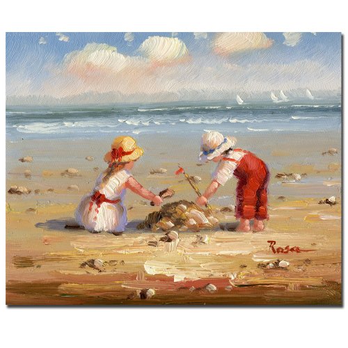 0844296094691 - TRADEMARK FINE ART AT THE BEACH IV BY MASTER'S ART CANVAS WALL ART, 26X32-INCH